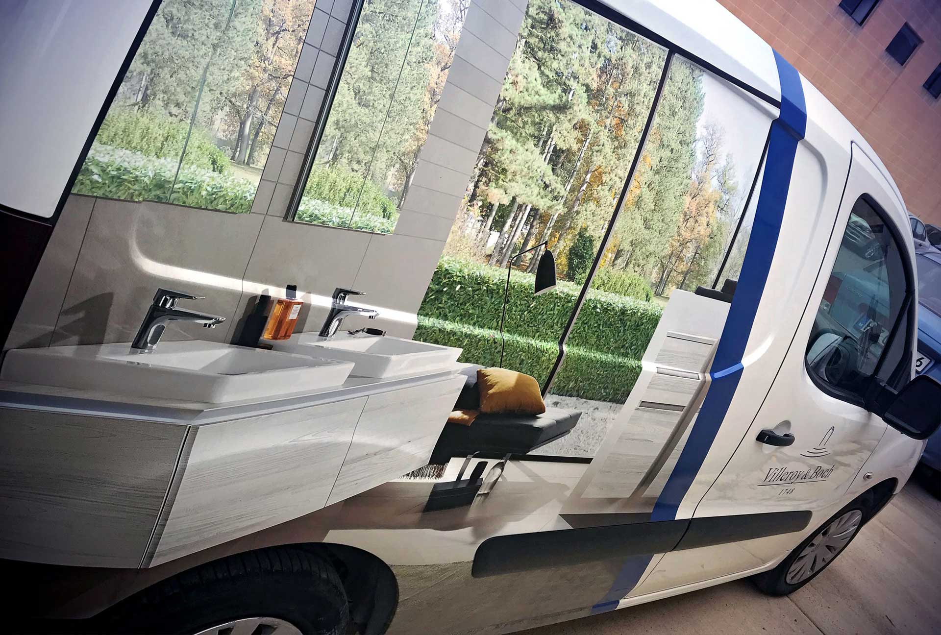 Vehicle Wrapping - Bathroom Design Van